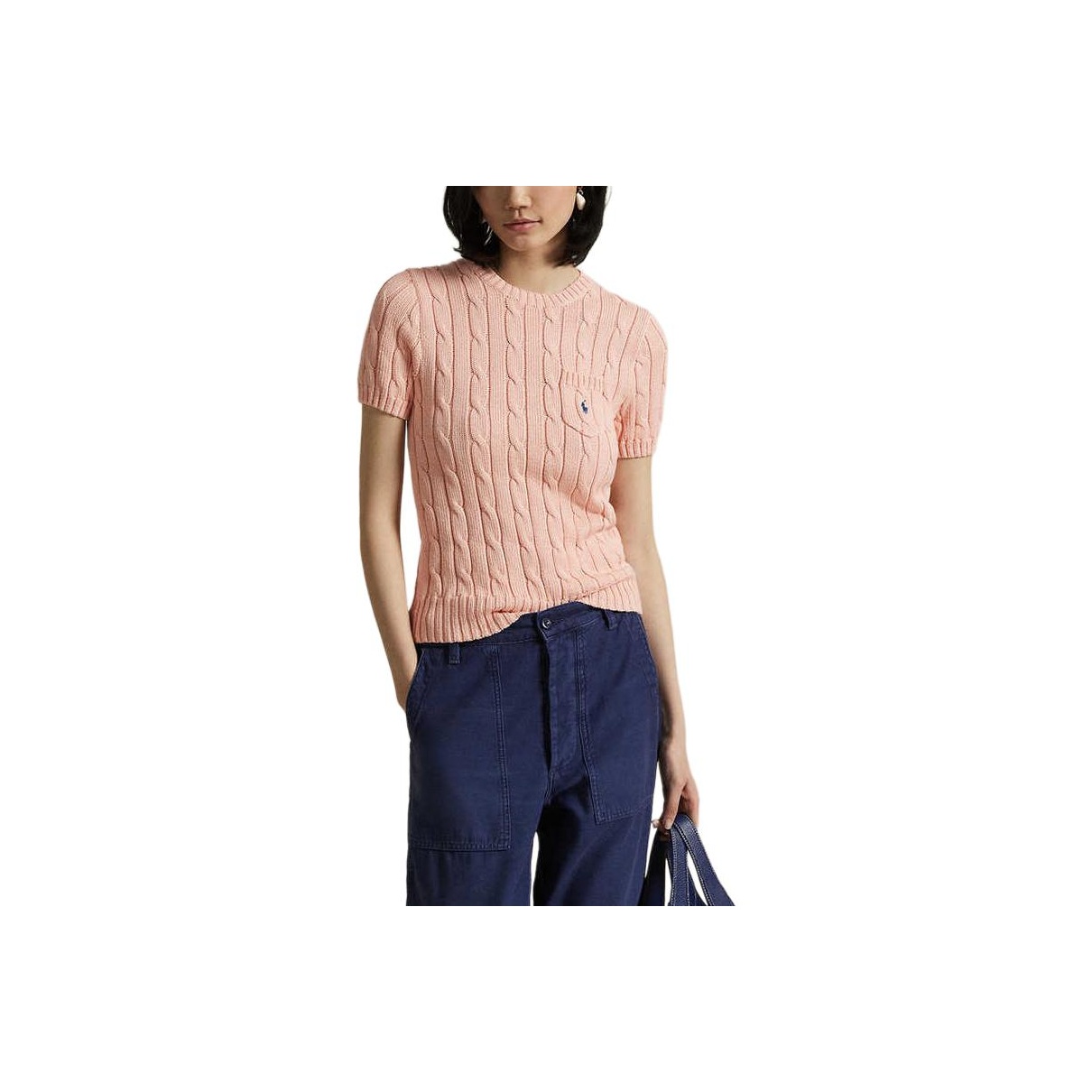 

Polo Ralph Lauren SS25 Вязаный свитер женский светло-розовый