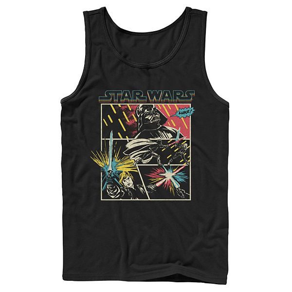 

Мужская футболка Star Wars Luke и Vader Comic Fight Licensed Character