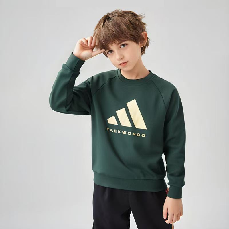 Свитшот Green/Gold для детей 3-7 лет Adidas, зеленый/золотой — фото 4