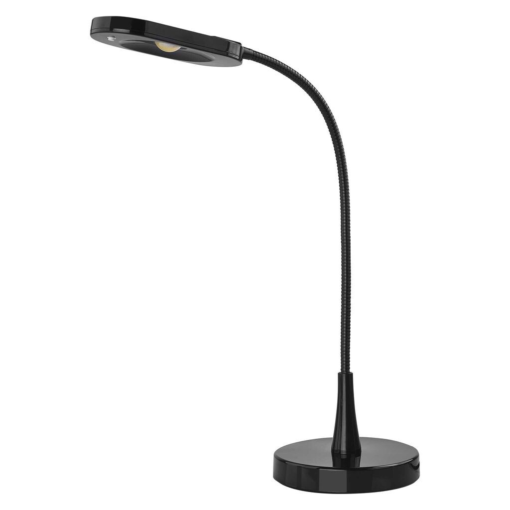 

Светодиодная настольная лампа EMOS BLACK&HOME, 5,5 Вт, яркость 360 лм, нейтральный белый 5000 К, гибкий кронштейн, кабель питания 1,8 м, черный, Z7523B