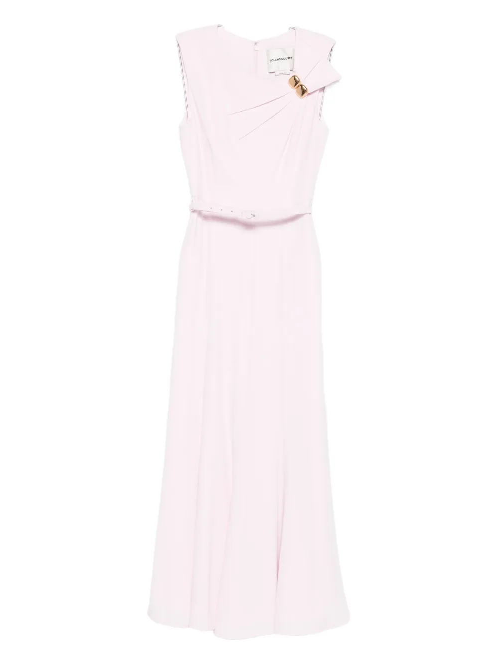 

Платье миди с поясом и узлом Roland Mouret, розовый