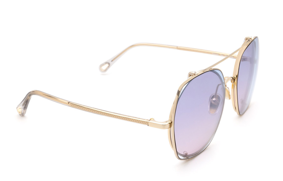 Солнцезащитные очки Chloé разноцветные женские — фото 3