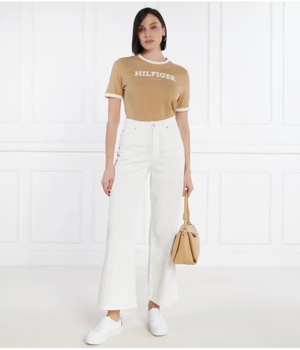 Футболка с принтом «Монотипия» Regular fit Tommy Hilfiger, бежевый — фото 2