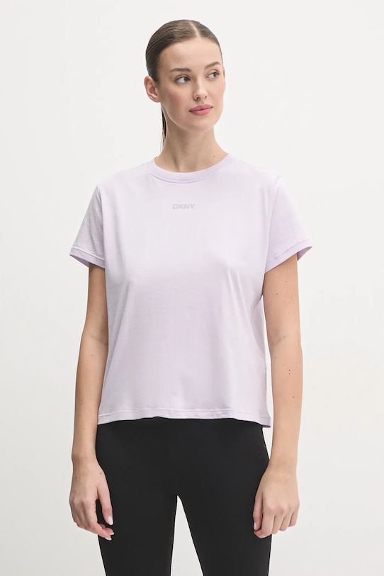 

Футболка из хлопка Dkny, фиолетовый