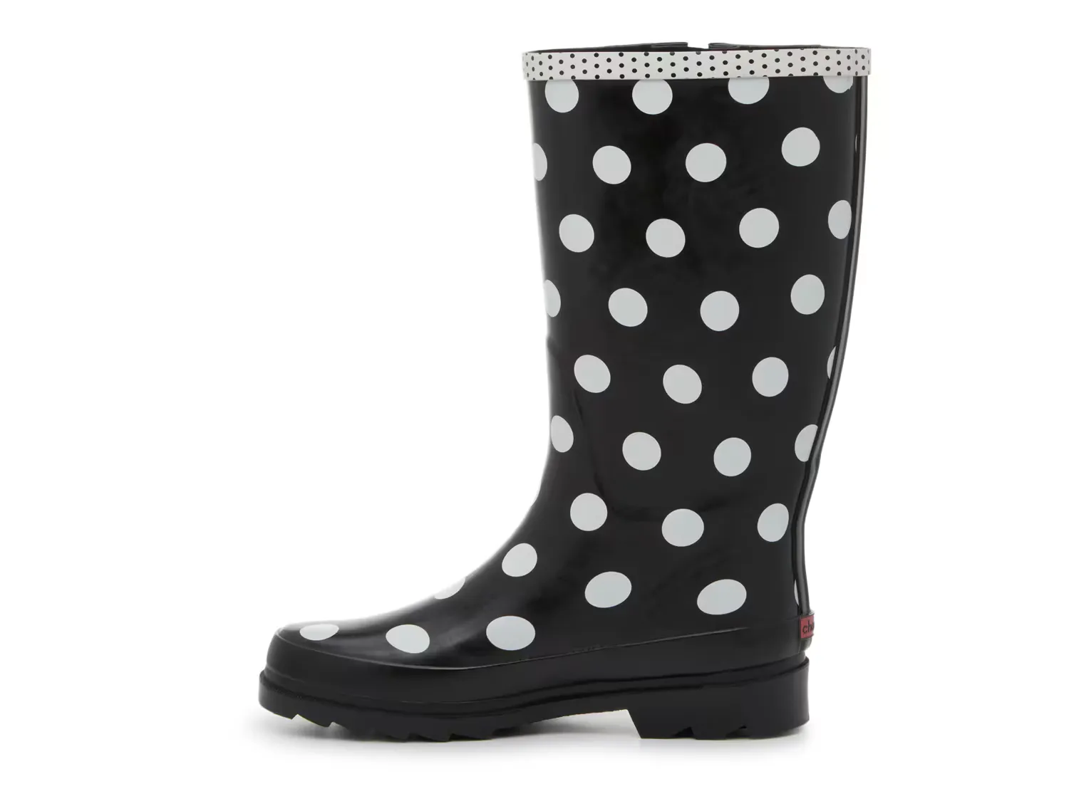 Сапоги Rob Dots Rain Boot Chooka, черный/белый — фото 3