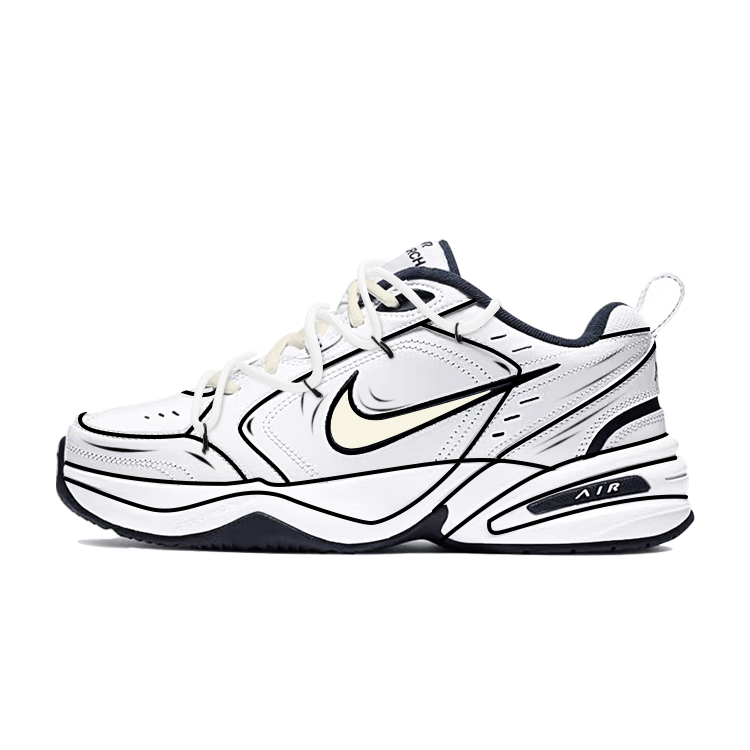 

Air Monarch 4 устойчивые к истиранию кроссовки low top chunky unisex Nike, белый
