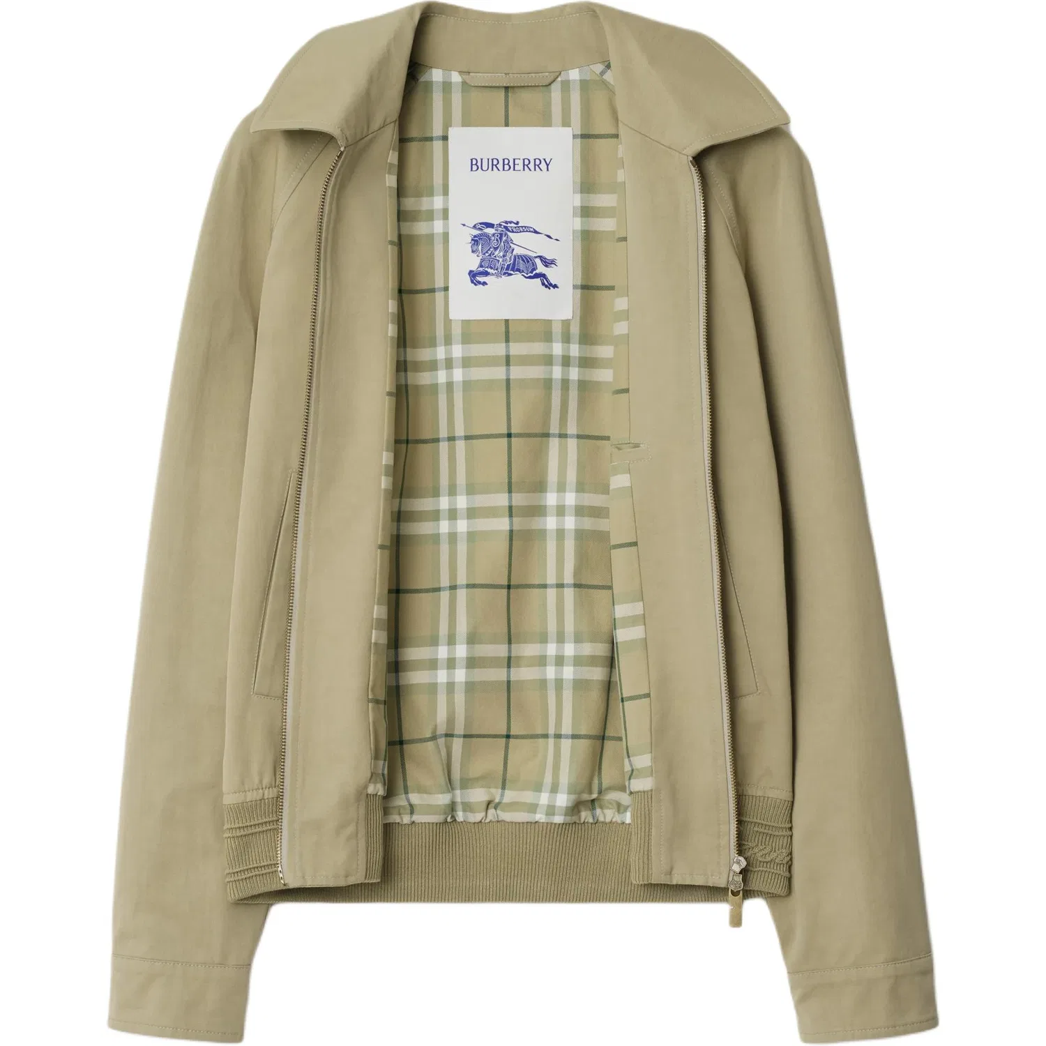 Куртка на молнии Burberry хаки — фото 2