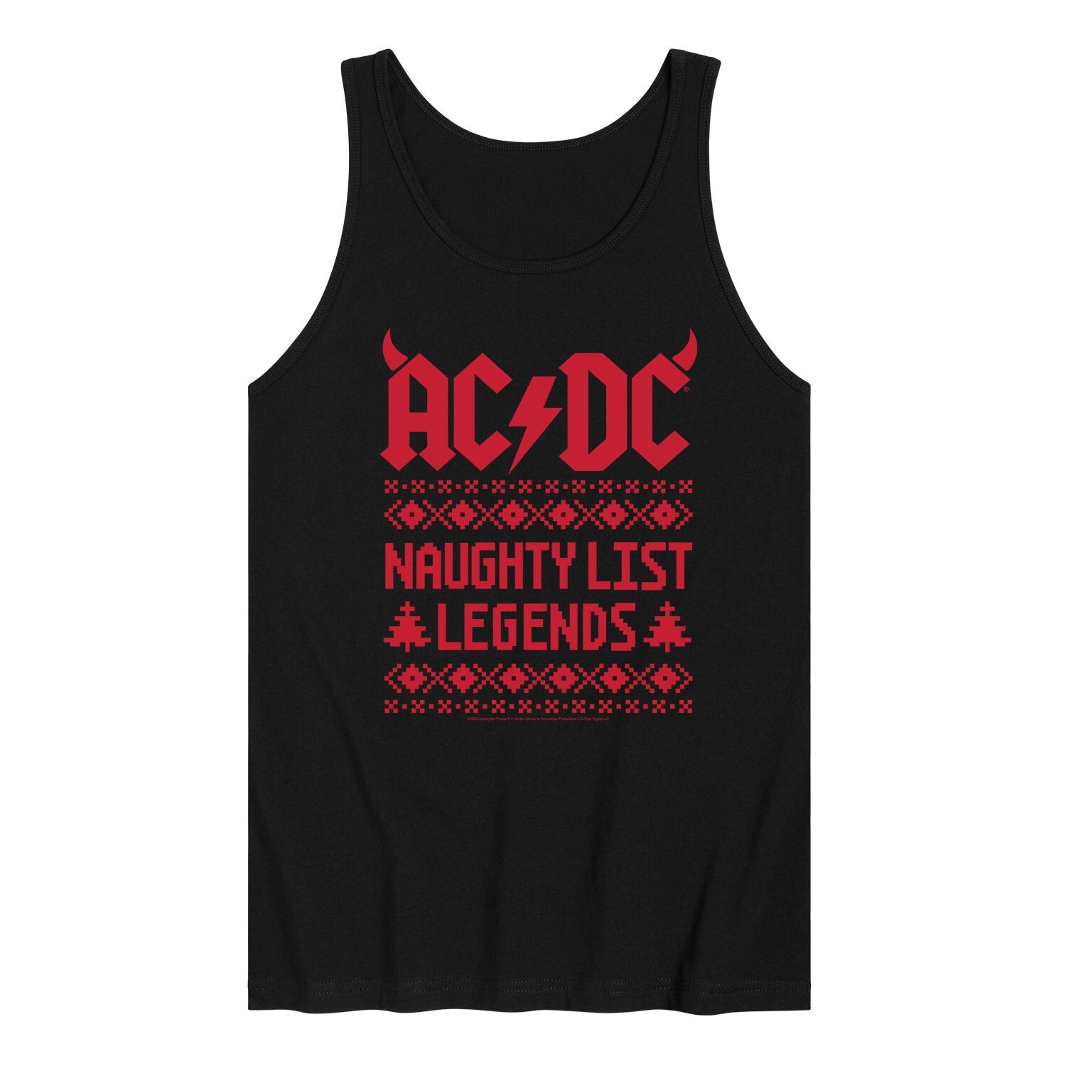 

Мужская майка AC/DC Naughty List Legends Licensed Character