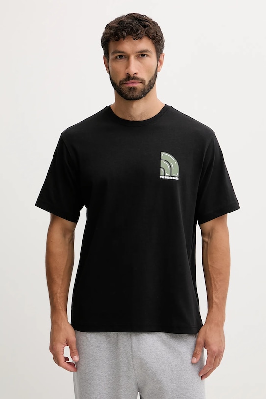 

Хлопковая футболка The North Face, черный
