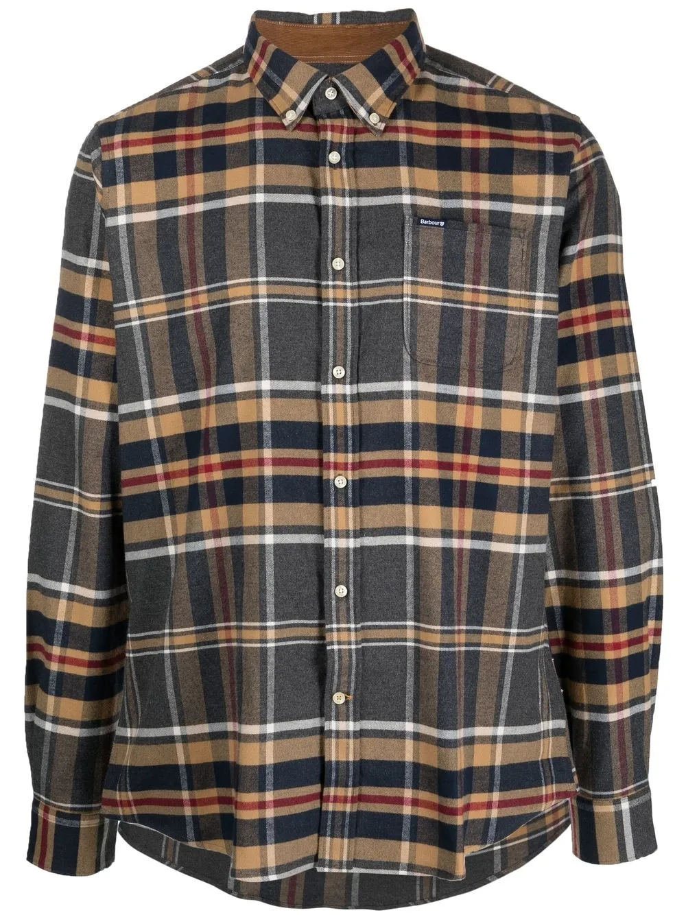 

Рубашка Ronan в клетку Barbour, серый