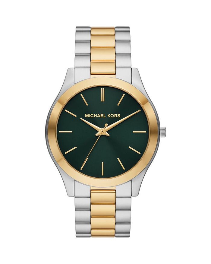

Часы Michael Kors Slim Runway, 44 мм, зеленый