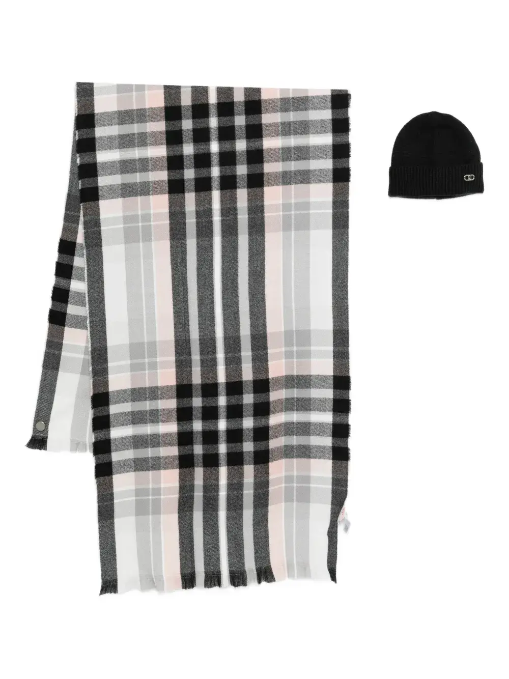 

Комплект из шапки и шарфа в клетку Liu Jo Kids, черный