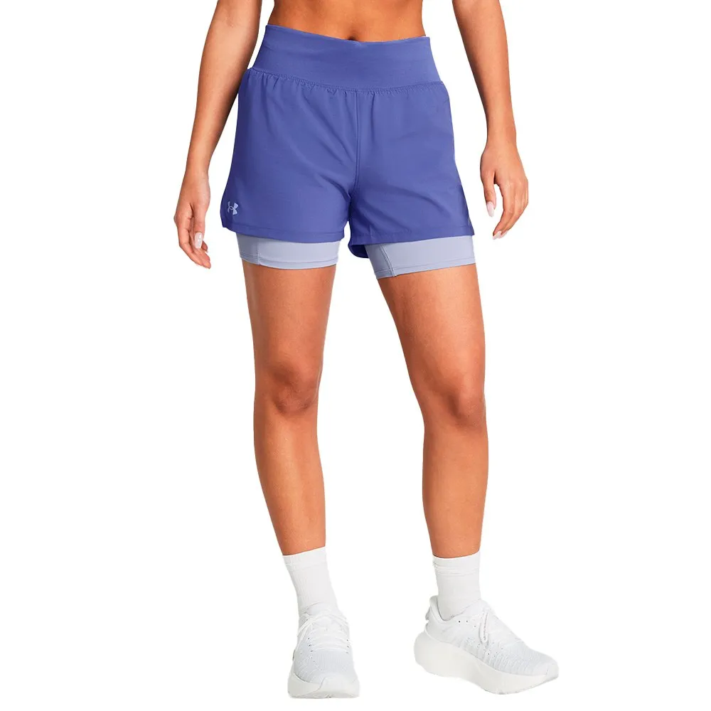 

Шорты Under Armour Run Stamina 2-in-1, фиолетовый