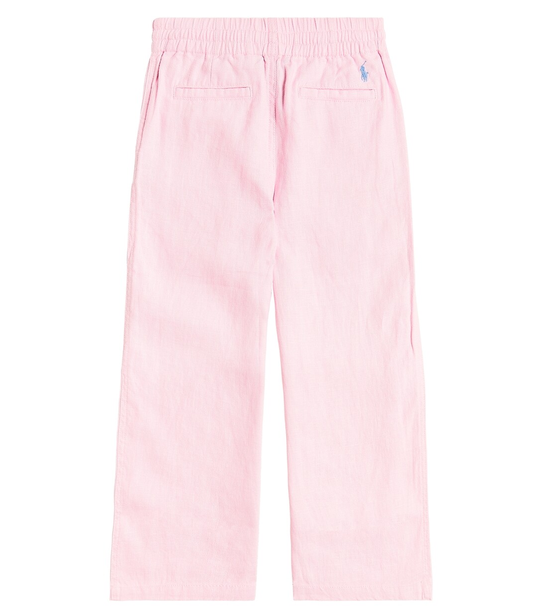 Широкие льняные брюки Polo Ralph Lauren, розовый — фото 3