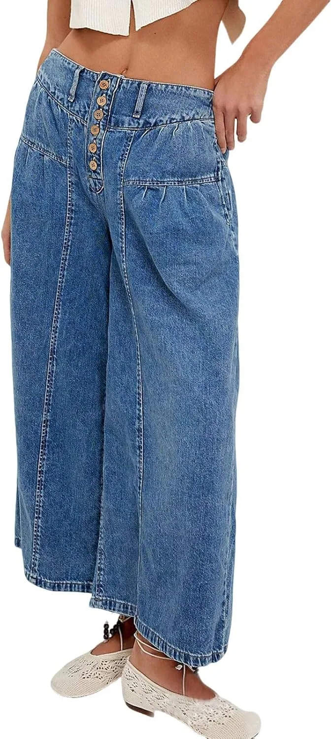 

Женские джинсы-кюлоты Boyfriend с эластичным поясом chouyatou