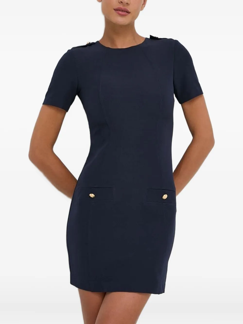 

Платье с короткими рукавами Silvian Heach, синий