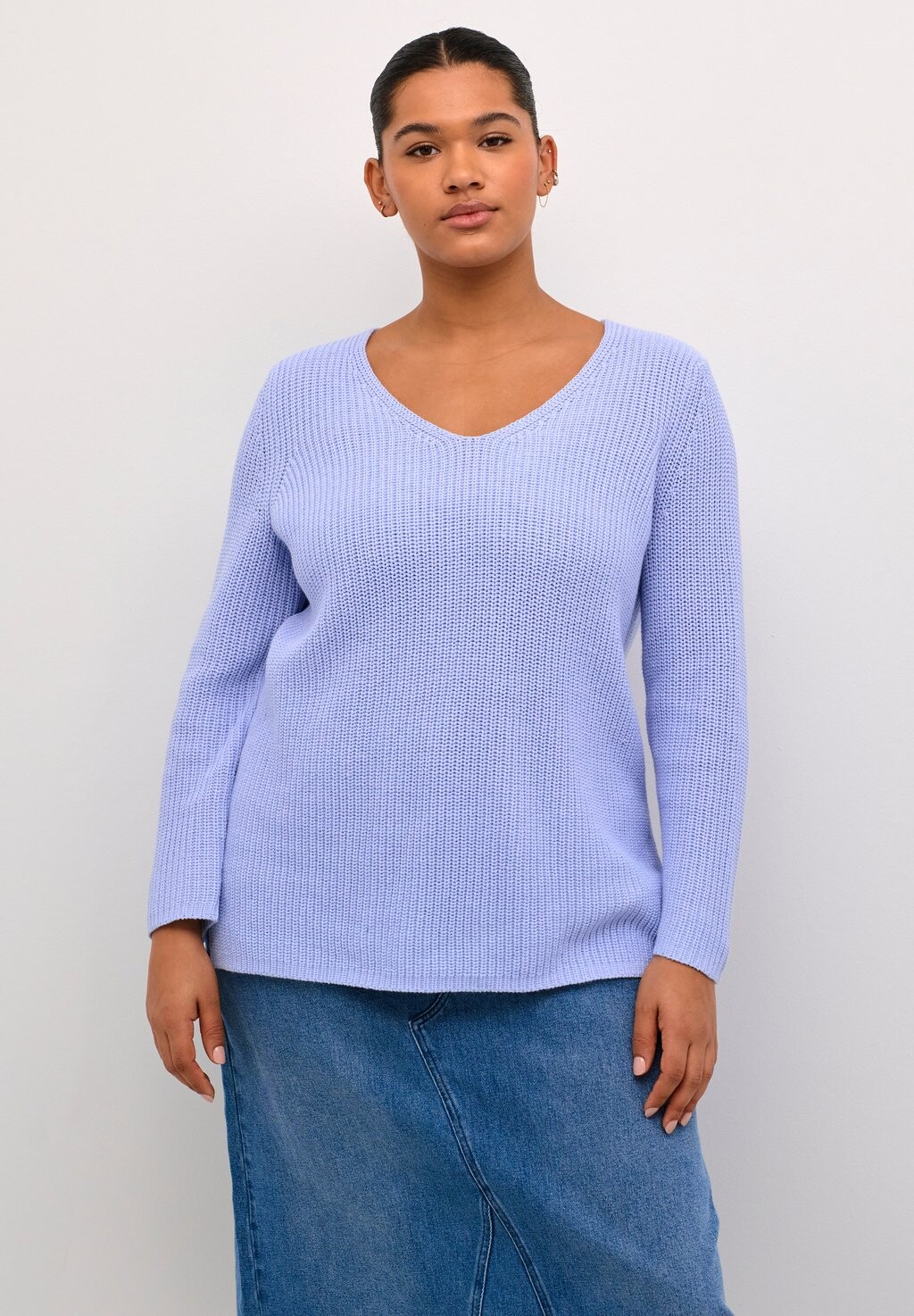 

Вязаный свитер KCMIRINA Kaffe Curve, цвет windsurfer