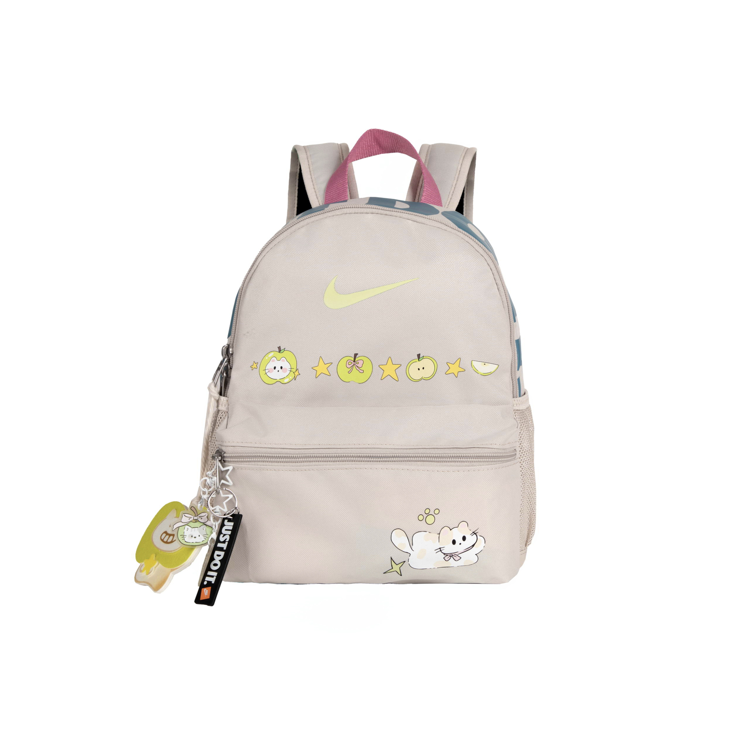 

Nike Тканевый рюкзак Regular Unisex серый белый, Green Apple