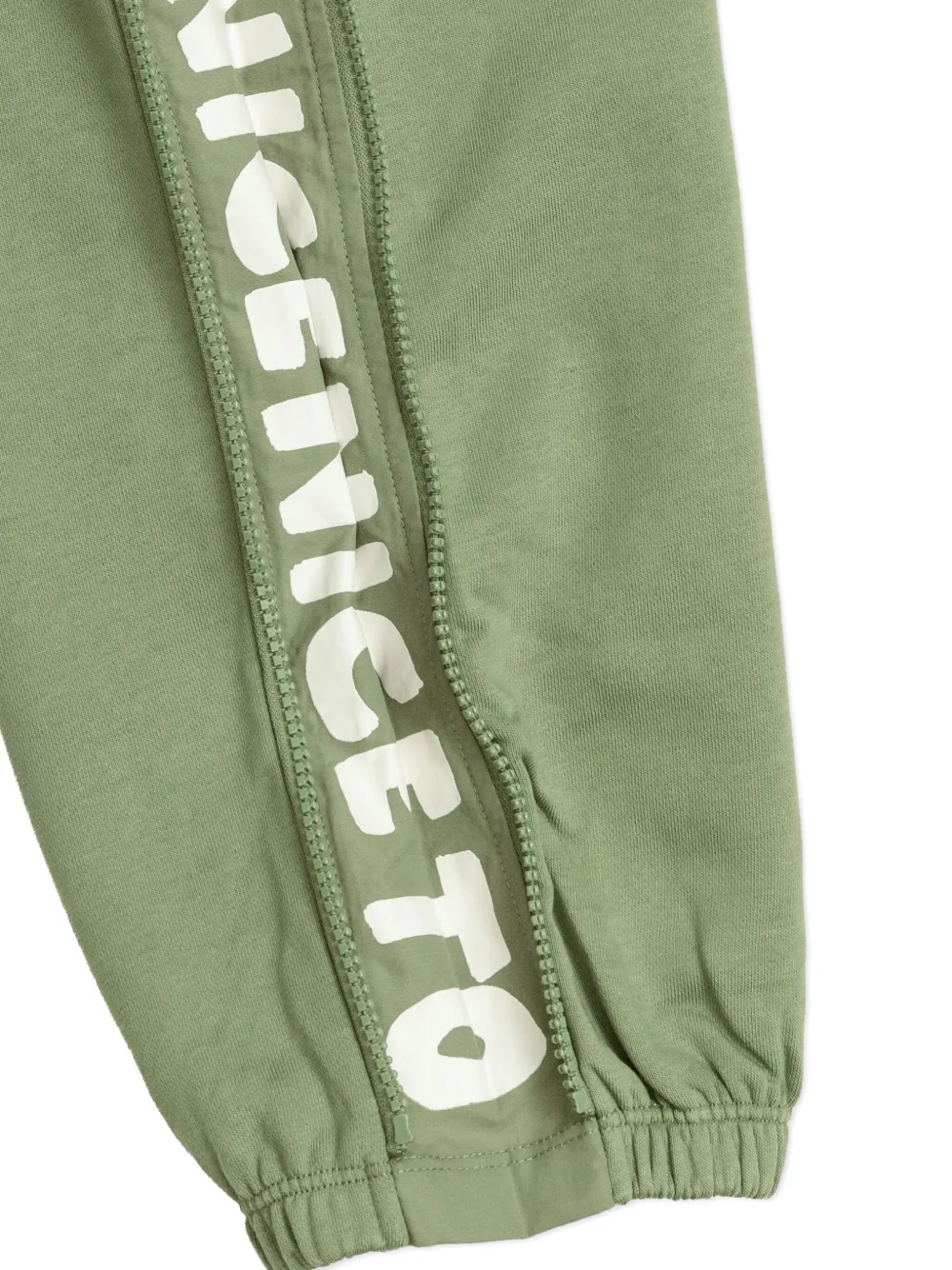 Спортивные брюки с молниями Stella Mccartney Kids, зеленый — фото 4