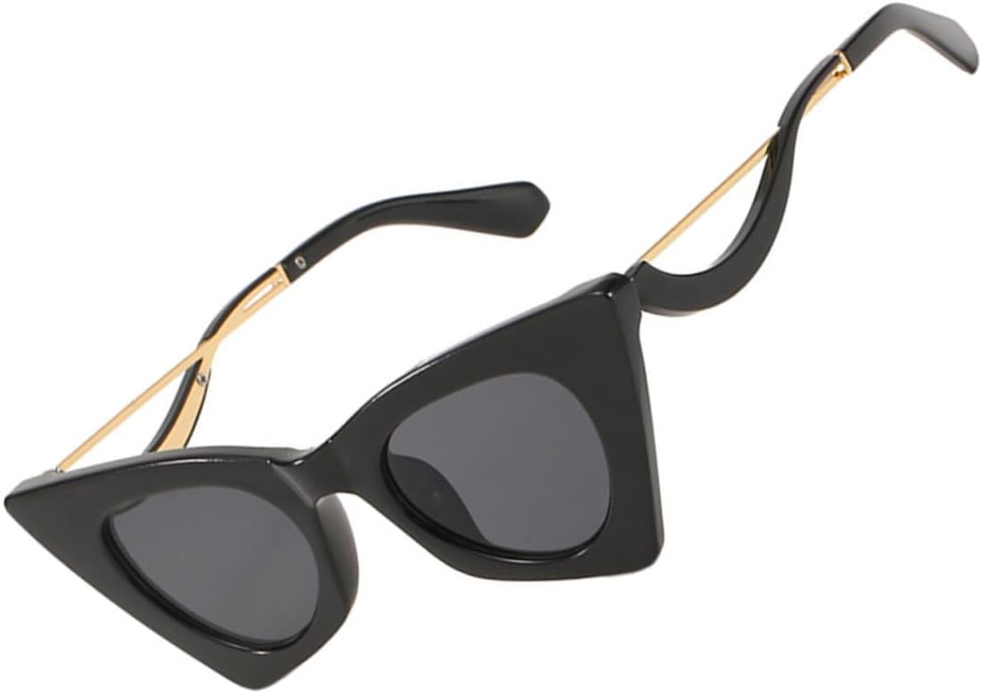 

Солнцезащитные очки SAFIGLE «кошачий глаз» (1 шт.) для мужчин и женщин. Стильные очки с защитой от УФ-излучения, легкий дизайн, подходят для езды на велосипеде и рыбалки, Black