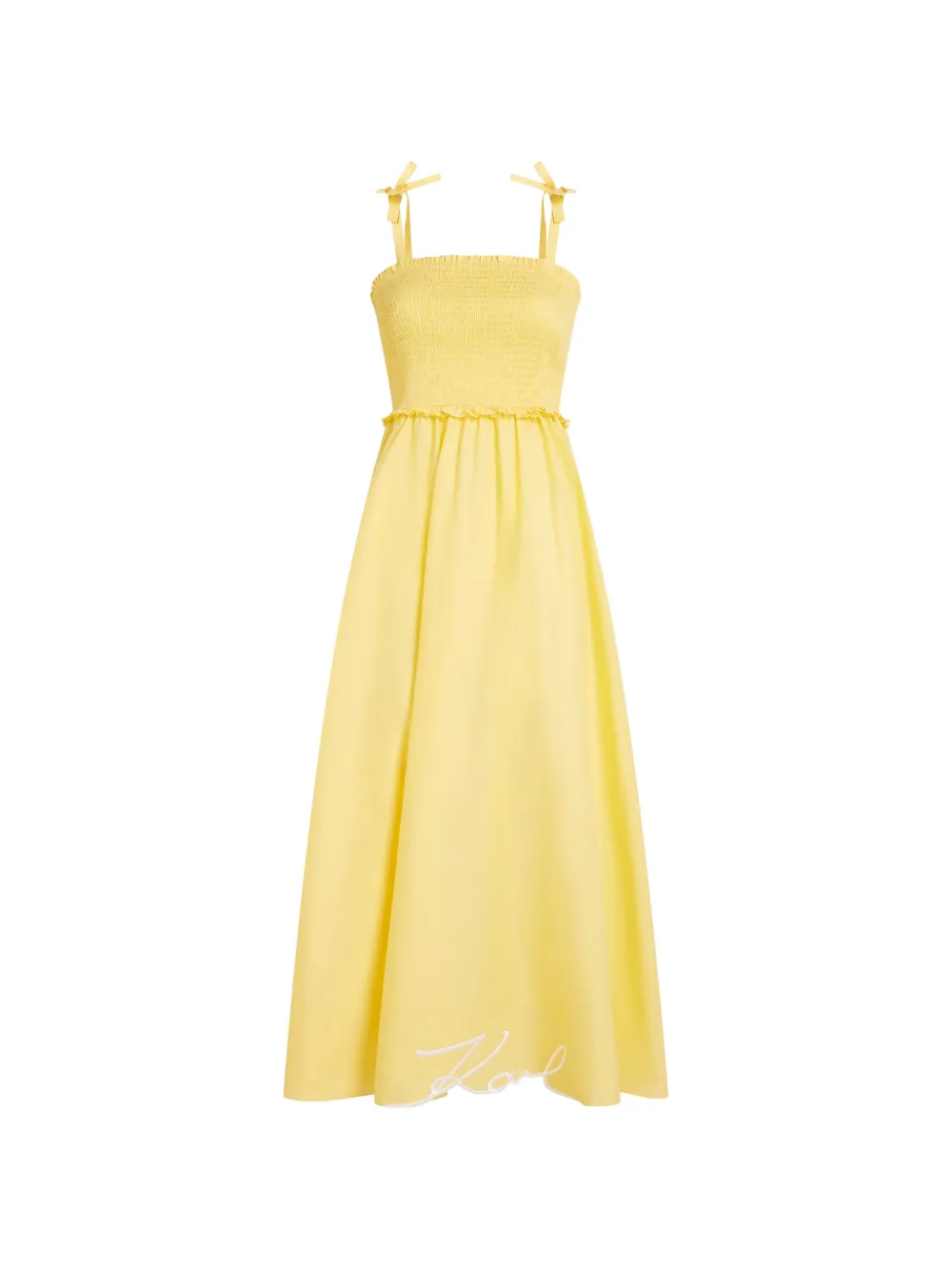 

Платье макси Signature Karl Lagerfeld, желтый