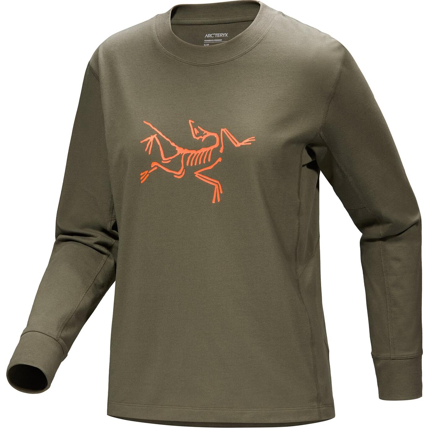 

Археоптерикс Свитшот Женский Arcteryx, vintage зеленый/warm sun оранжевый/tatsu/solaris