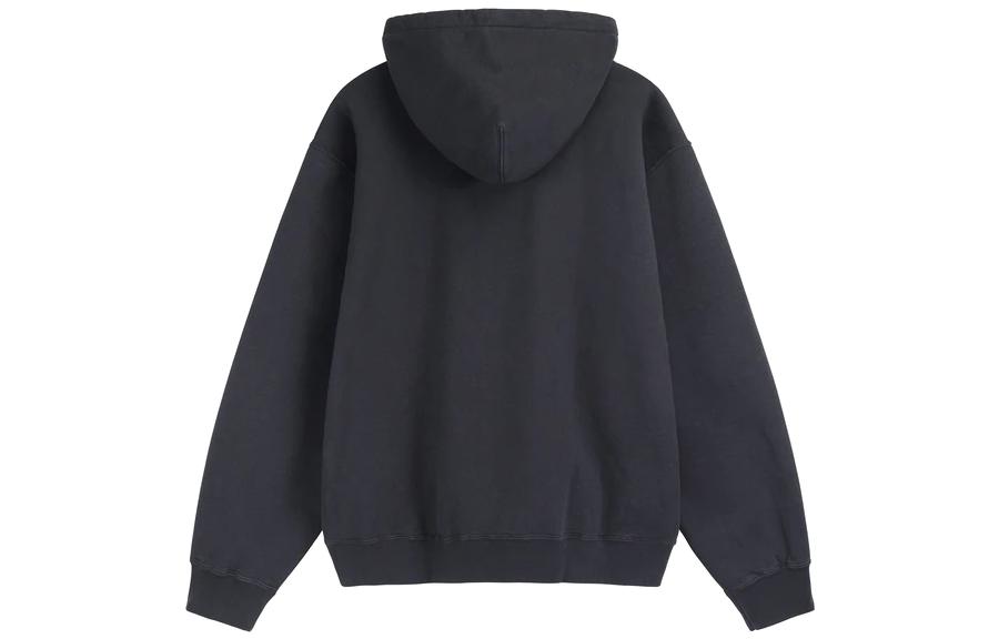 X Stussy Washed Hoodie Азиатский размер Nike, черный — фото 3