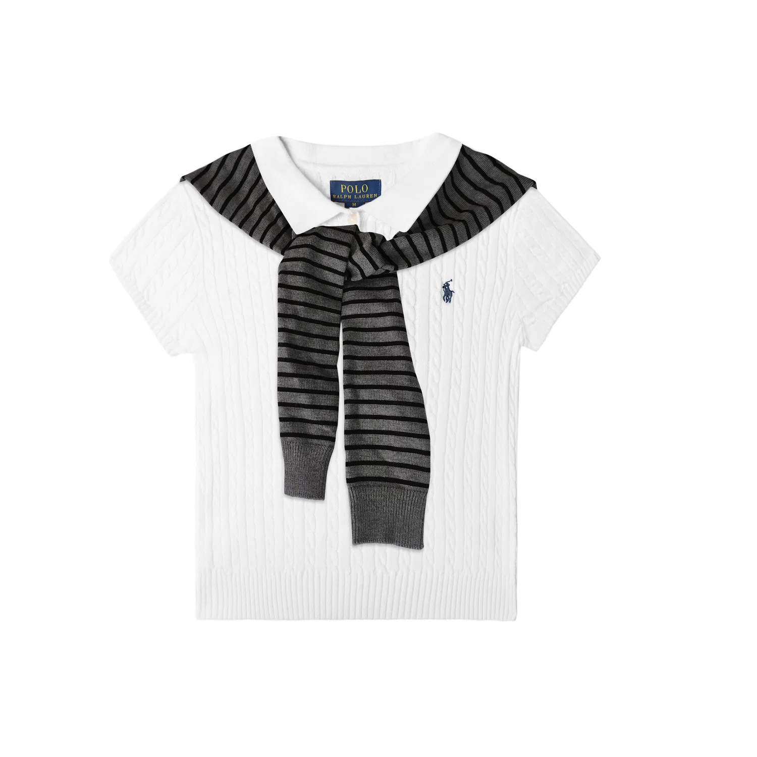 Детский свитер с воротником-поло, с длинным рукавом, Frost Vein Lining Summer, Polo Ralph Lauren