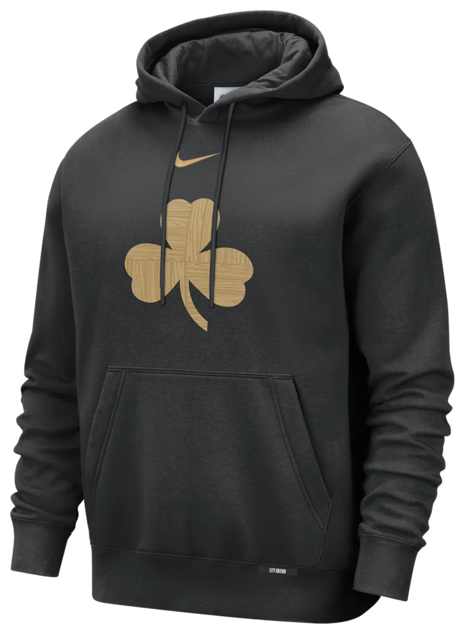 Мужское худи с логотипом Celtics Club City Edition Nike, цвет Black/Multi