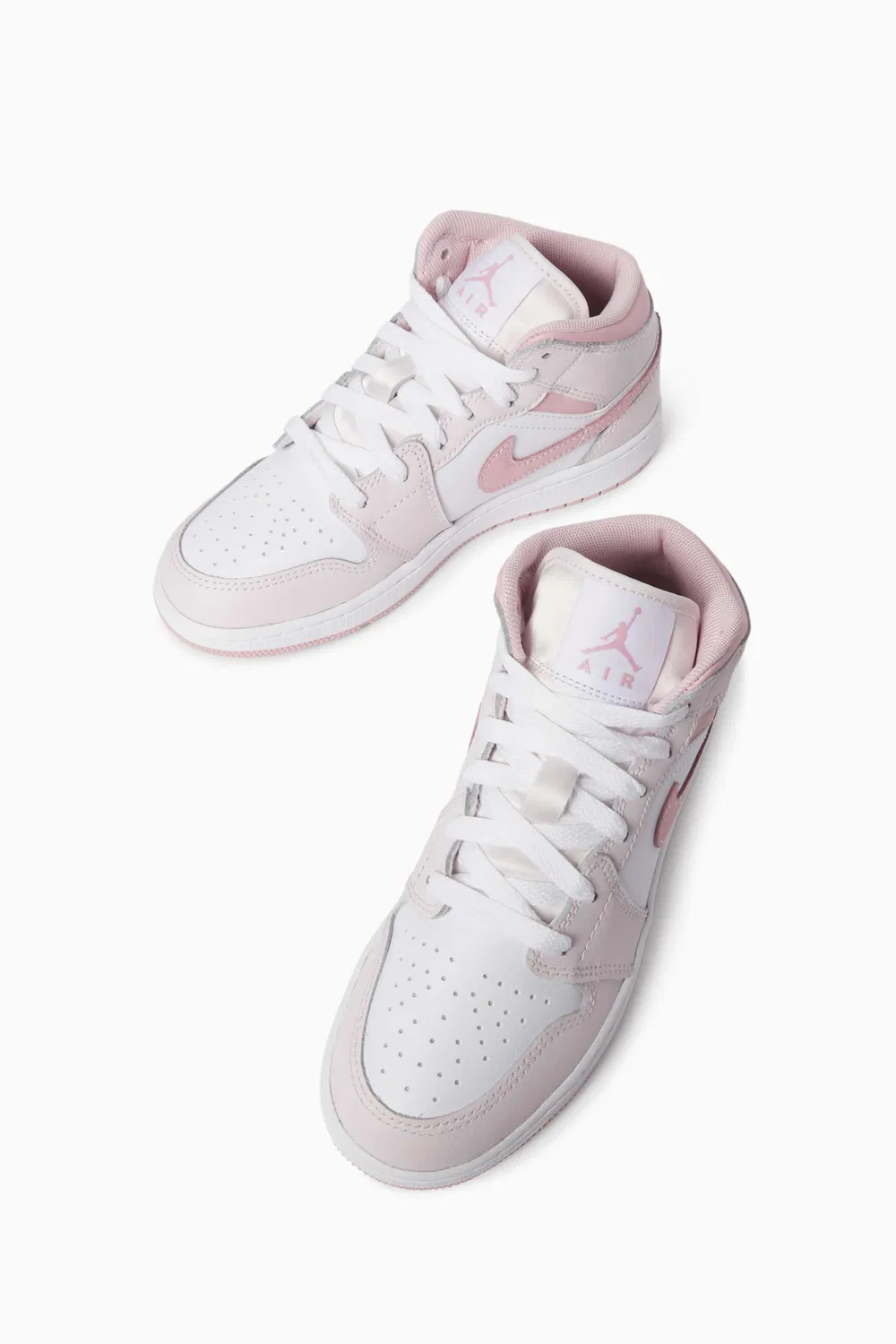Кроссовки кожаные Air Jordan 1 Jordan, розовый — фото 2