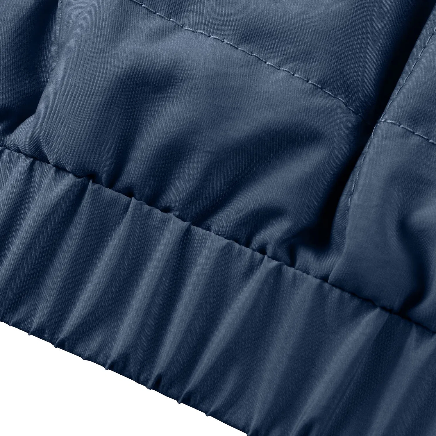 Женская куртка хлопковая с воротником-стойкой 4XL, Blu — фото 3