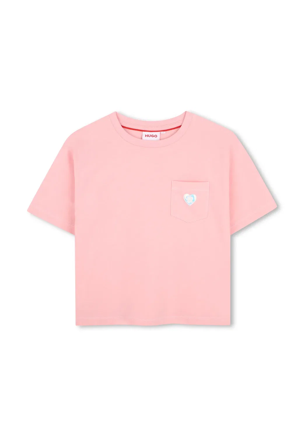 Футболка с короткими рукавами - футболка с принтом Hugo Kids, Pink Dolphin