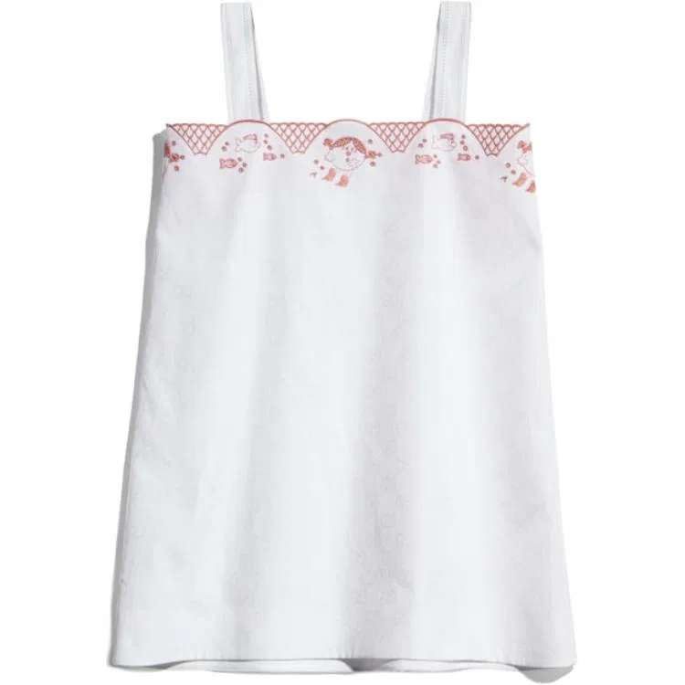 Детский комплект из топа и юбки с коротким рукавом White GUCCI
