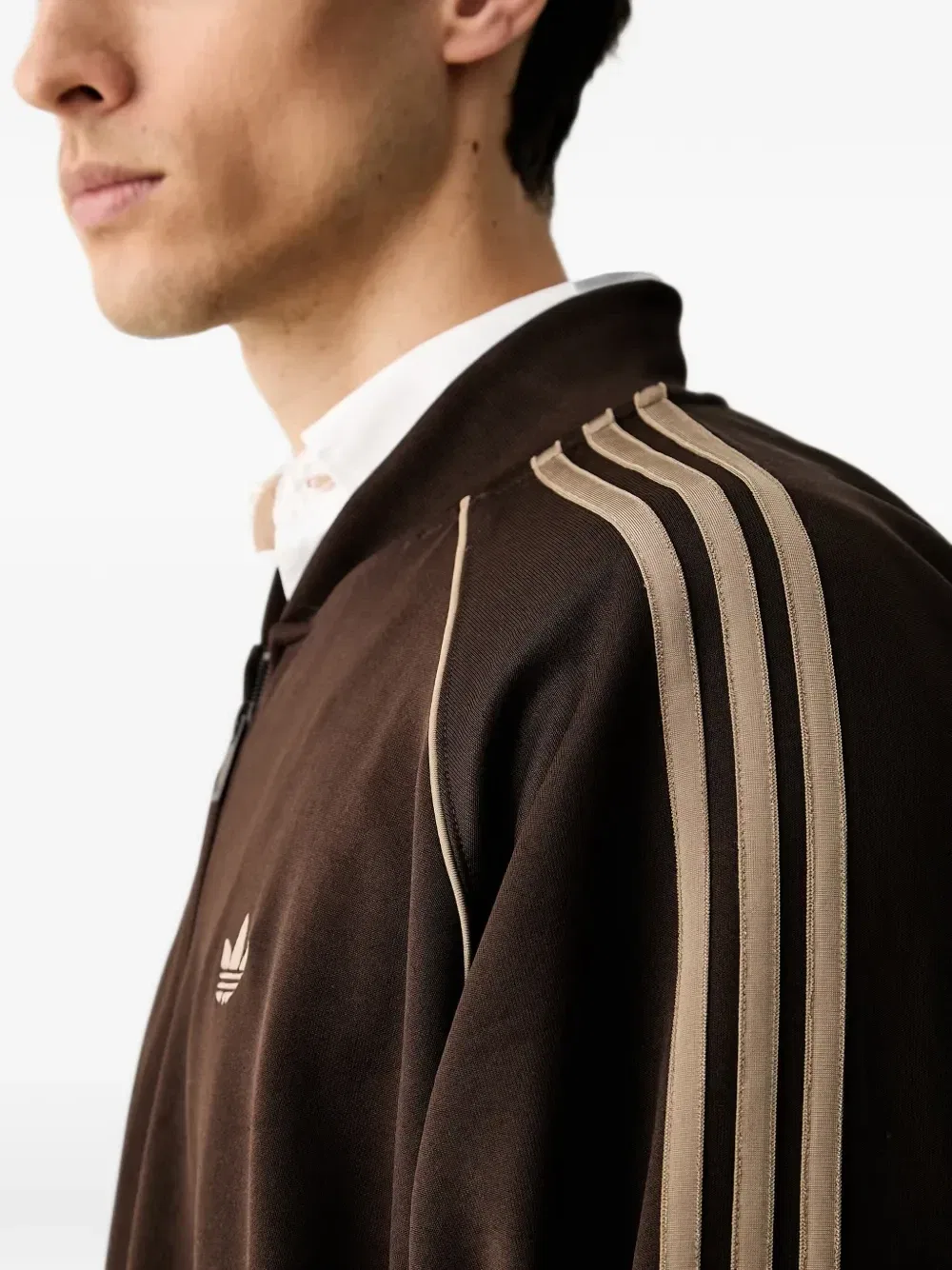 Спортивная куртка Adicolor Classics свободного кроя SST Adidas, коричневый — фото 4