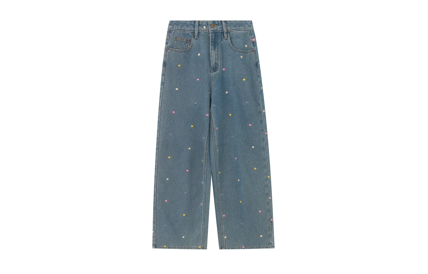 Детские джинсы прямого кроя F426, Washed Blue