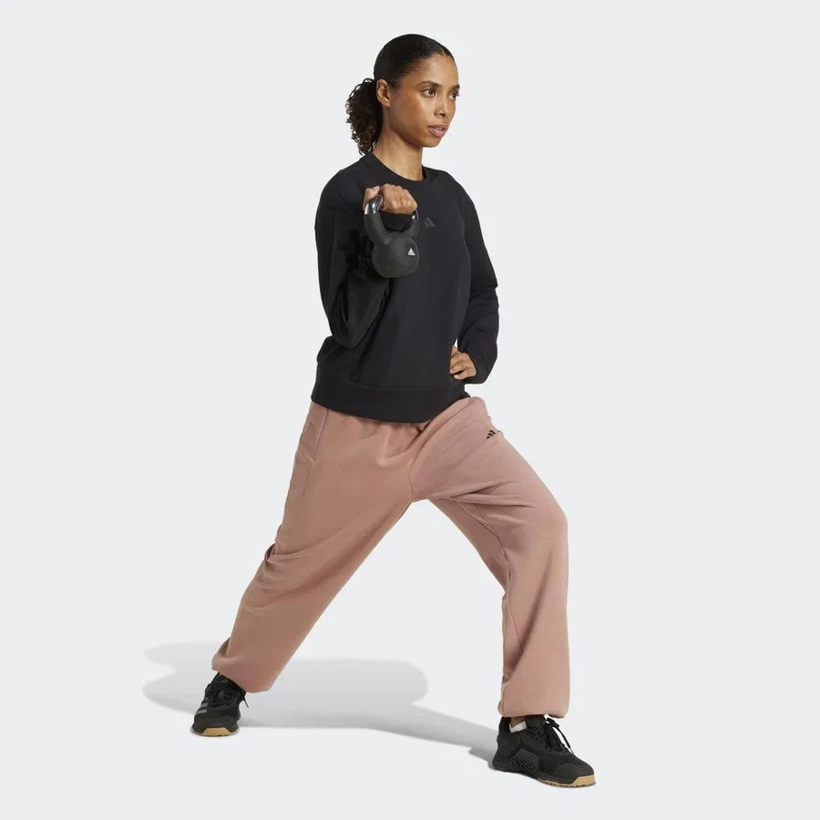 Женский свитшот D4T Warm-Up adidas, Черный — фото 3