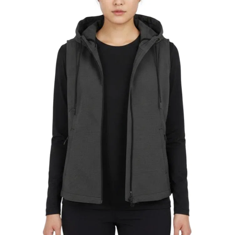 Жилет женский с капюшоном Adidas, Dark Gray