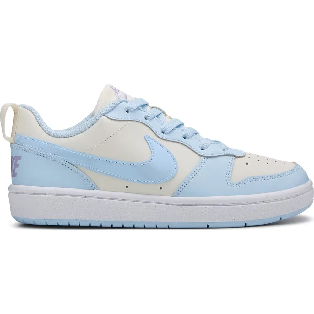 Детские низкие кроссовки Court Borough Recraft Nike, Blue/Irridescent — фото 2