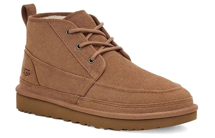 Мужские зимние ботинки Ugg Neumel на шнуровке, коричневый — фото 2