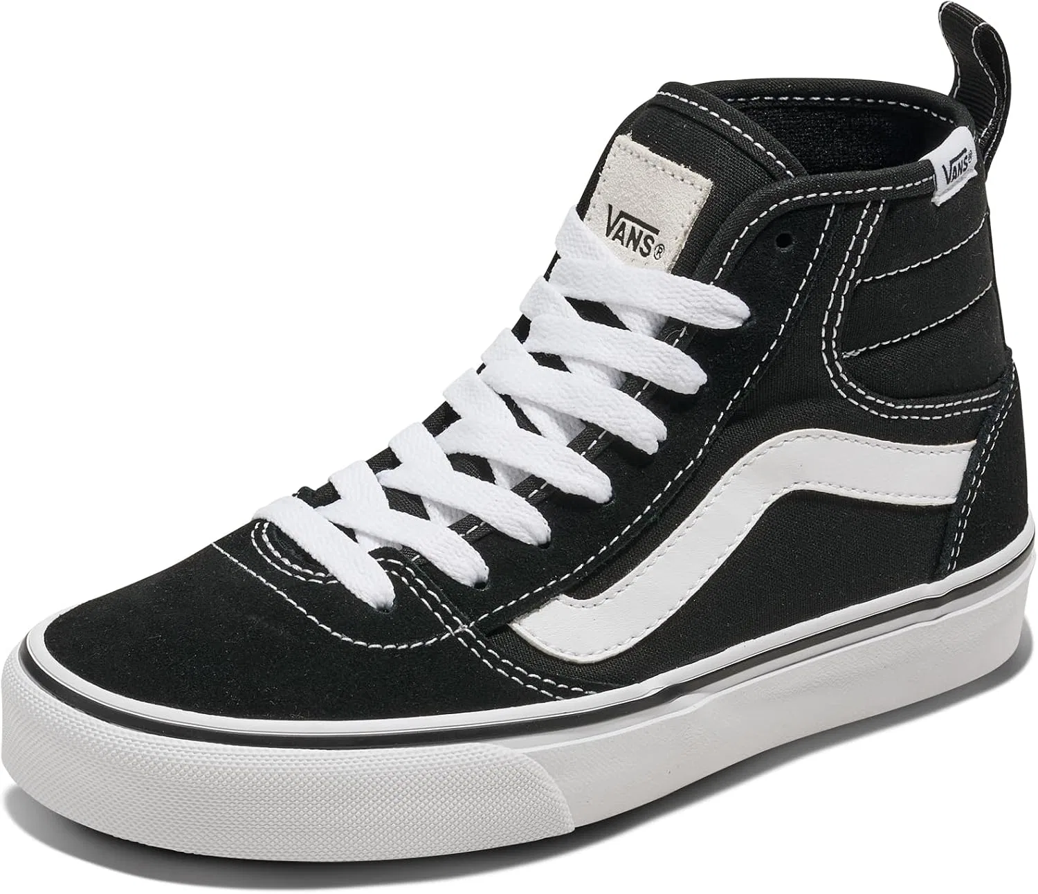 Детские кеды с высоким верхом Ashwood High Top Vans, Suede/Canvas Black/White