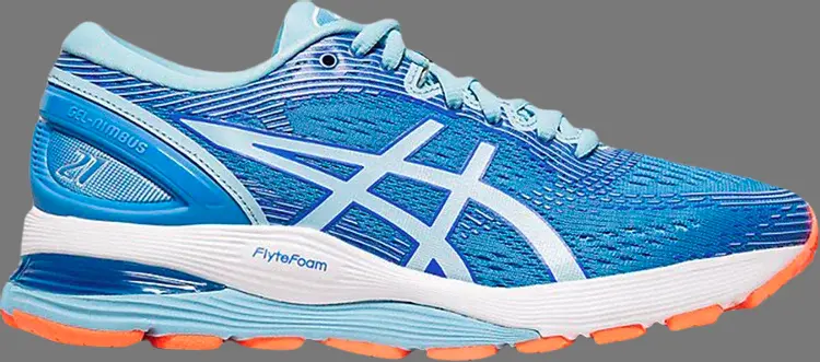 

Кроссовки wmns gel nimbus 21 'blue coast skylight' Asics, синий