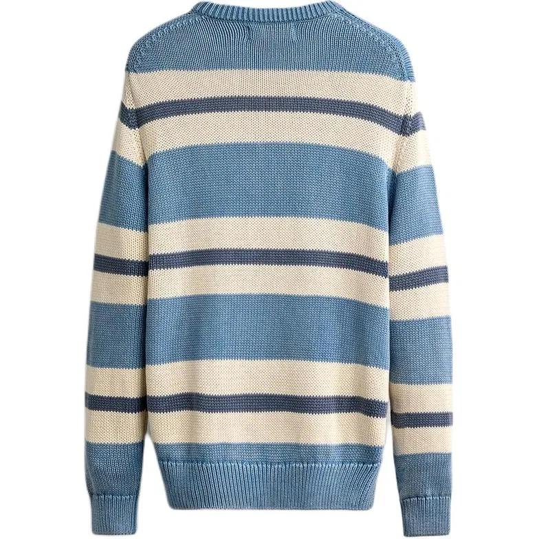 Мужской свитер с круглым вырезом Blue ZARA, Blue — фото 3