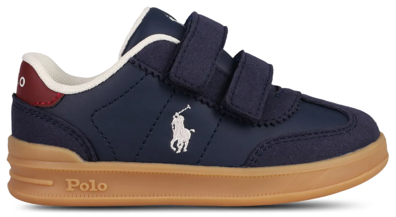Детские кроссовки для мальчиков с двумя ремешками-липучками Frazier KHK Super Polo, Dark Navy/Navy/Burgundy