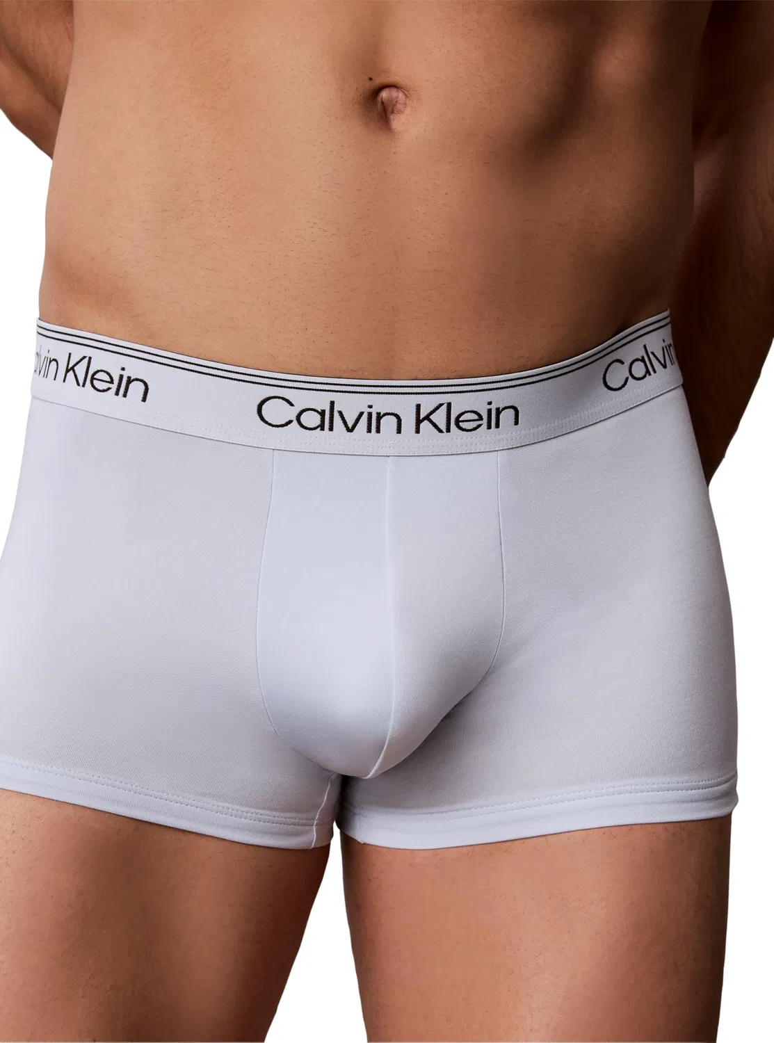 Мужские трусы-слипы с заниженной посадкой Calvin Klein, Blue (Convoy/Running Dot Dark Sapphire/Pl) — фото 3