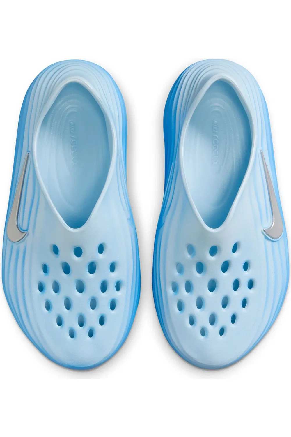 Детские кроссовки slip-on на пеноматериале ReactX Rejuven8 Nike, 402 G Blue/M Silv — фото 3