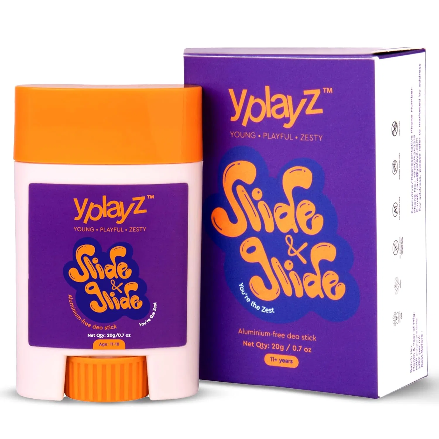Дезодорант-стик Citrusy Cedar, YplayZ, 20 г