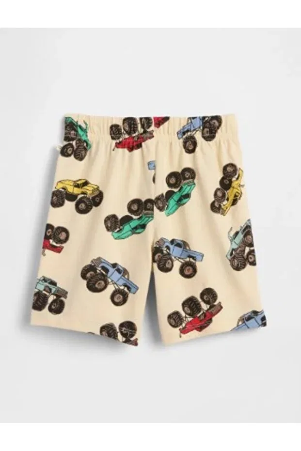 Детские шорты для мальчиков с принтом Gap Kids, Cream — фото 2