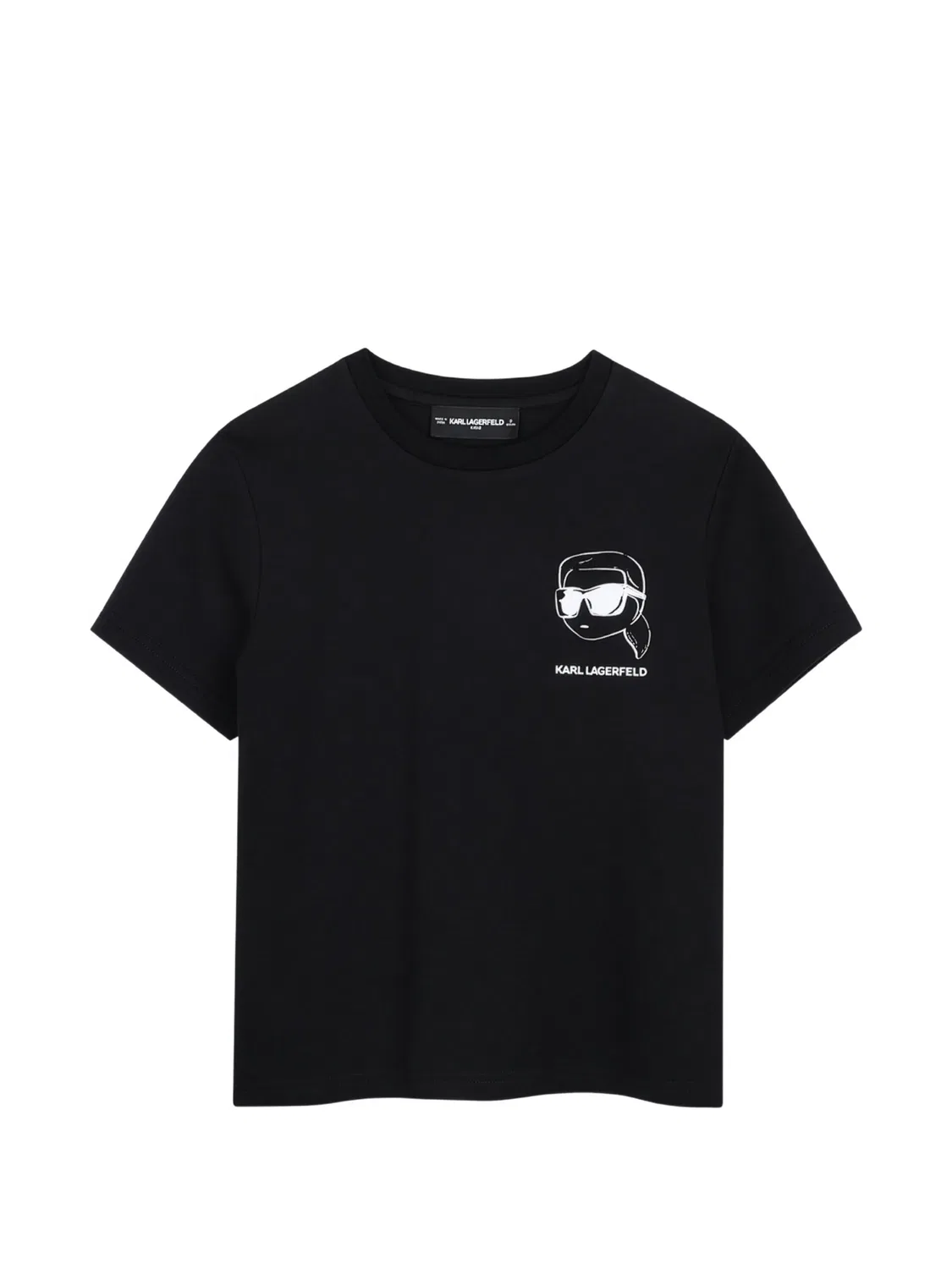 Футболка с принтом Ikonik Karl Lagerfeld Kids, черный