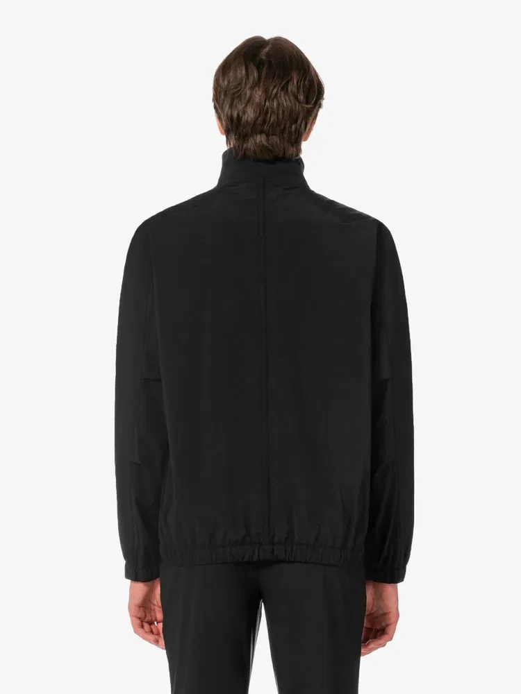 Куртка мужская с высоким воротником Wind Breaker LACOSTE, Black — фото 3