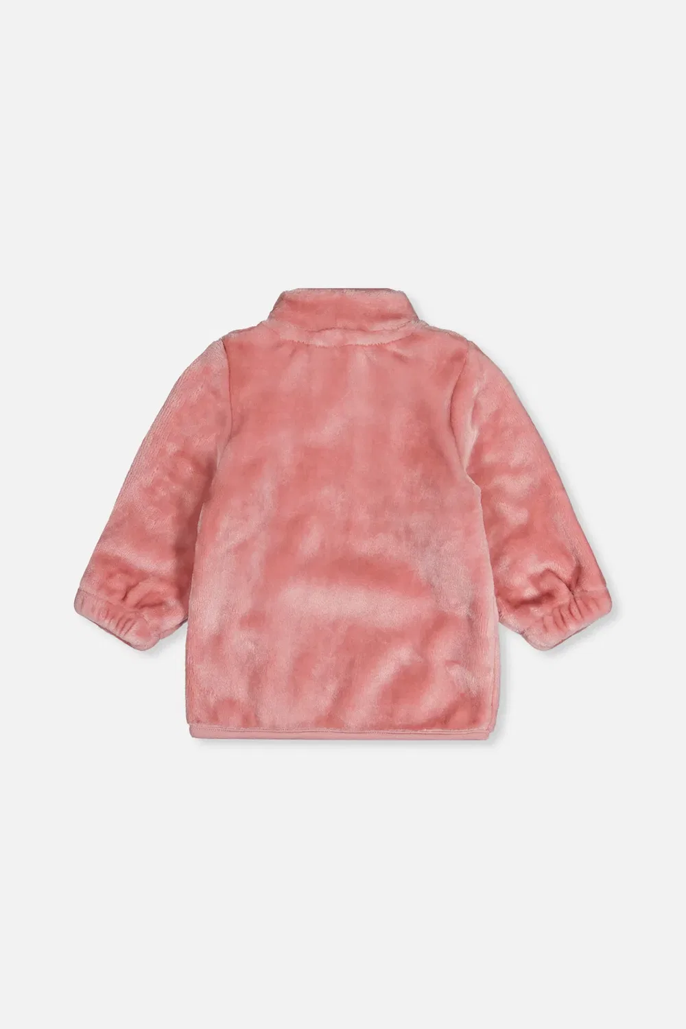 Детская куртка с цветочной вышивкой Plush Jacket Deux par Deux, Dusty Pink — фото 3